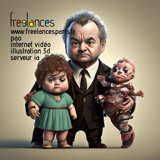 Pao mise en page internet vidéo illustration 3d serveur image IA générative AI freelance paris studio de création magazines 95FTFQR1